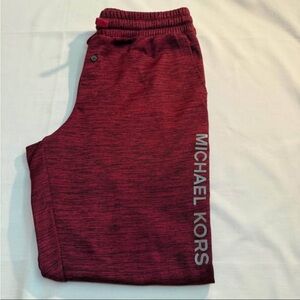 Michael Kors Mens Burgundy Joggers